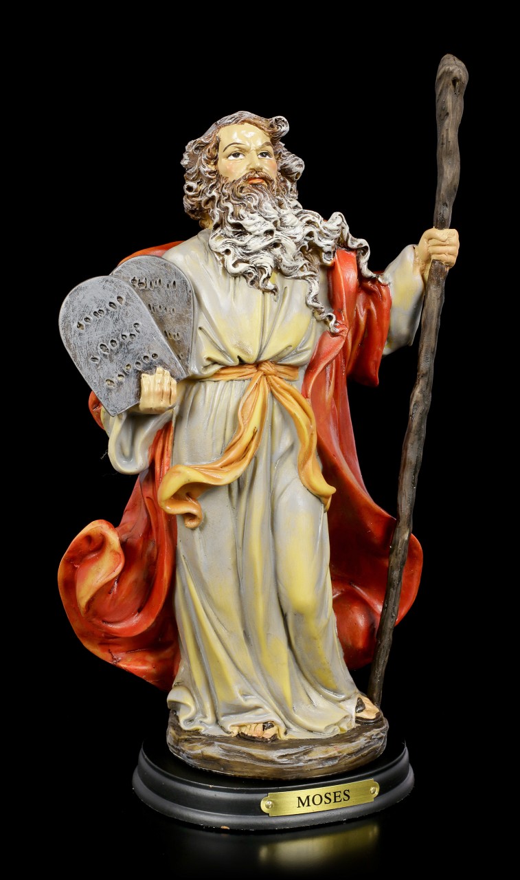 Moses Figurine with the Ten Commandments