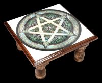Altar Tisch mit keltischem Pentagramm 30 cm
