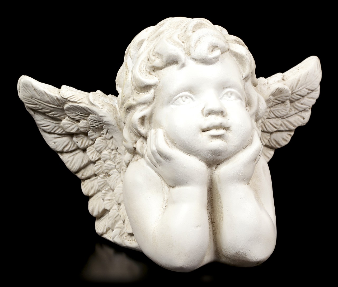 Angel Figurine - Pensively Cherub
