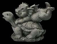 Garden Figurine - Dragon with Turtle