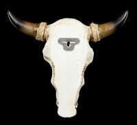 Wall Ornament - Cattle Skull with Indian Decoration