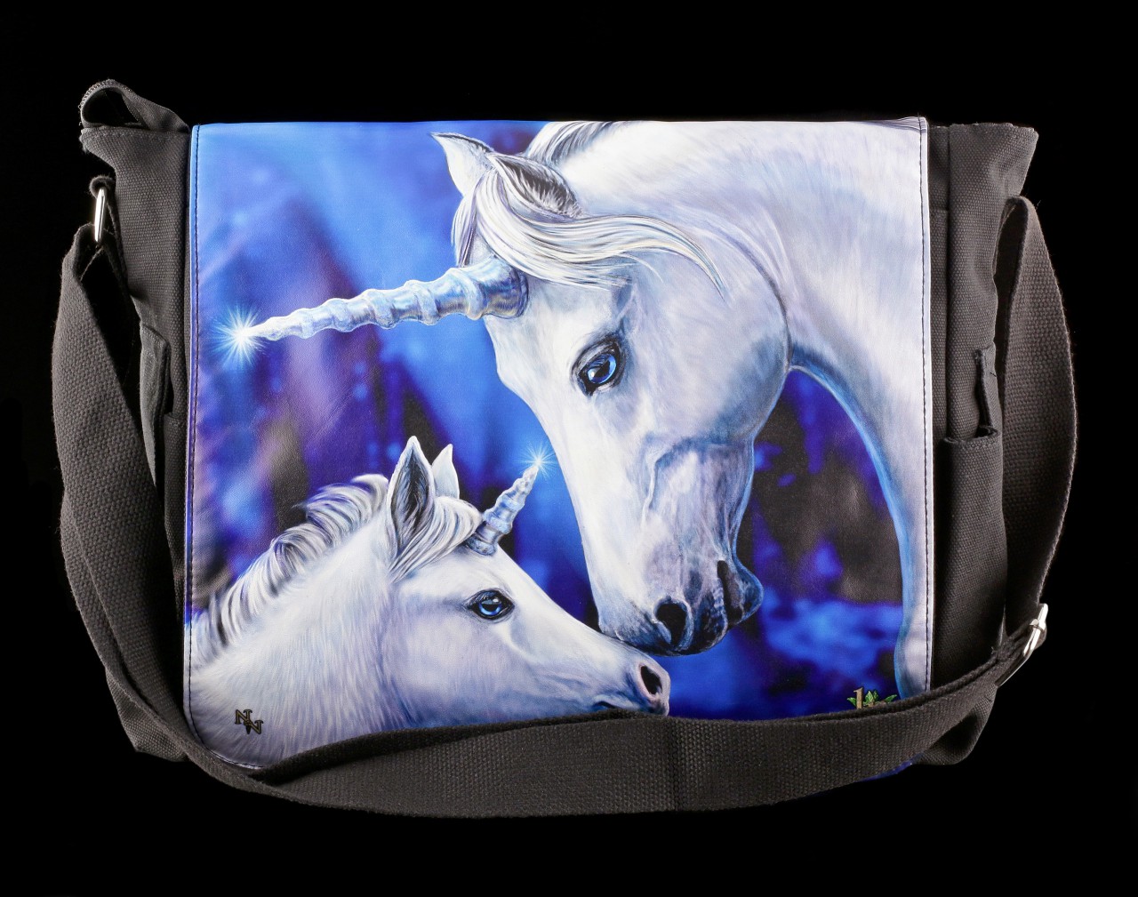 Messenger Bag with Unicorns - Sacred Love