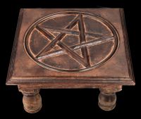 Altar Table with Antique Pentagram 30 cm