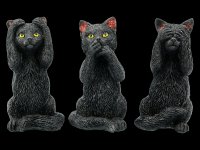 Black Cat Figurines - No Evil - Felines