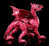 Bunte Drachen Figur mit Rosen - Romance Dragon