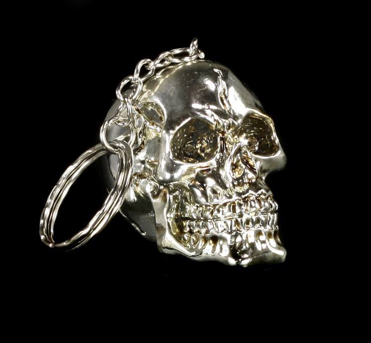 Skull Keyring - Silver Color