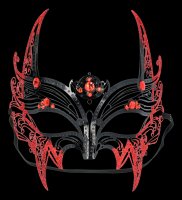 Maske aus Metall - Hexe Sorceress