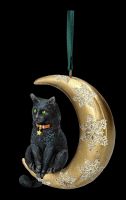 Christbaumschmuck - Katze auf Mond