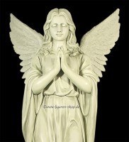 Engel Gartenfigur - betend