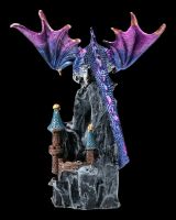 Drachen Figur auf Burg - Blauer Terror