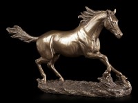 Horse Figurine - Running bronzed