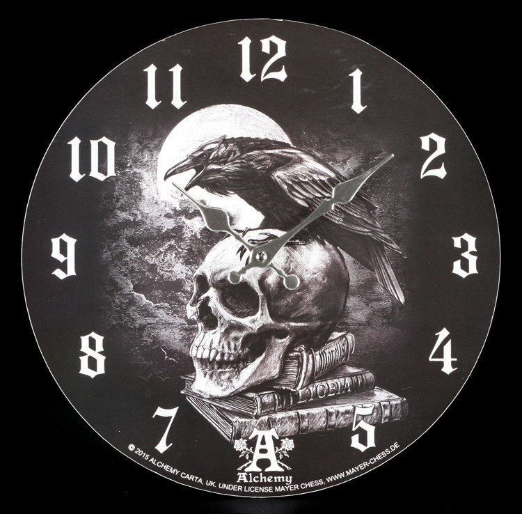 Clock - Poe's Raven by Alchemy