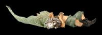 Pixie Goblin Figurine cuddling with Hedgehog - Safe Sleep