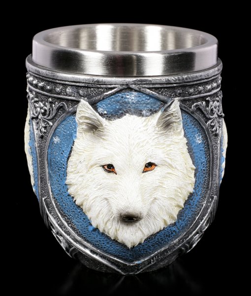 Drinking Cup - White Wolf