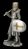 Pewter Figurine - Crusader with Axe and Shield