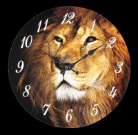 Clock with Lion Head