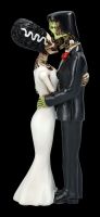 Skeleton Figurine - Frankenstein Monster Kisses Bride