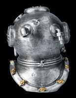 Diving Helmet Decoration Figurine - Silver Coloured
