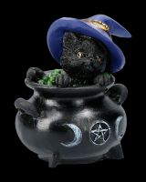 Cat Figurines with Cauldron Set of 2 - Hubble & Bubble