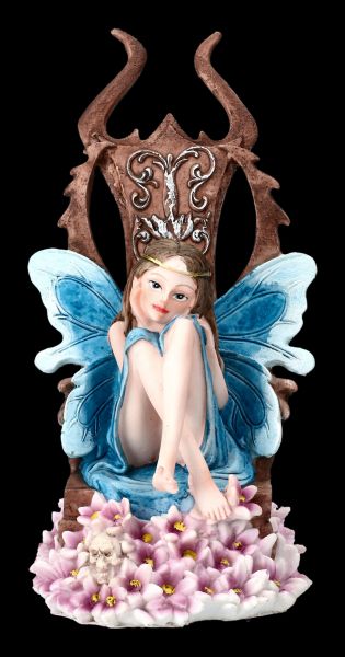Elfen Figur auf Thron - Queen of the Fae
