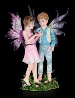 Fairy Figurine - Boy and Girl - Look, a Butterfly