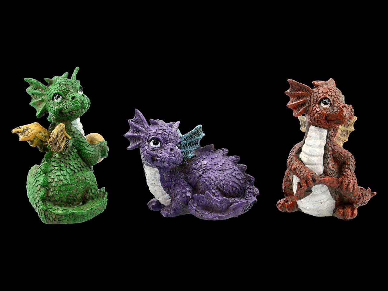 Dragon Figurine - Hatchling Trio - Set of 3