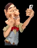 Funny Sozial Figur - Mittelfinger Selfie