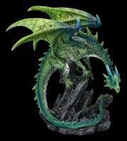 Drachenfigur grün - Clifftop Dragon
