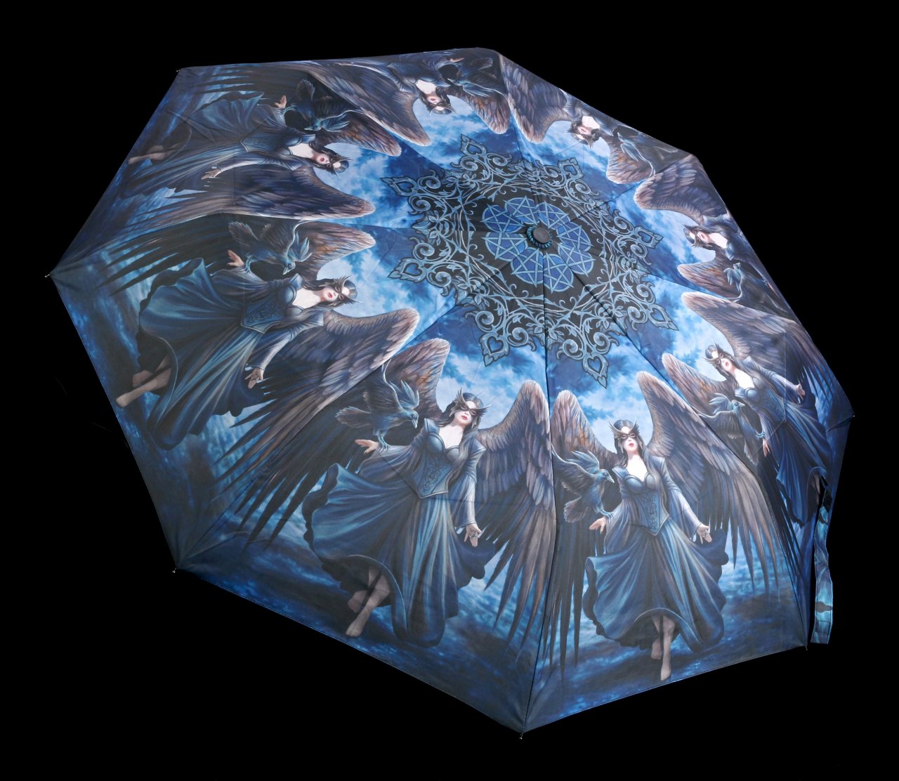 Umbrella with Angel - Raven