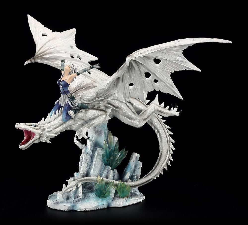 Dragon Figurine - Candidus with Ice Princess