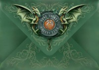 Fantasy Grußkarte Drachen - Dragonfly