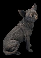 Hunde Figur - Chihuahua bronziert