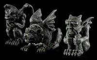 Mini Gargoyle Figuren - 3er Set