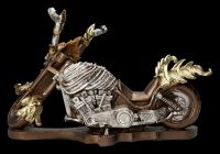 Skeleton Motorcycle Figurine - Pedal to the Metal