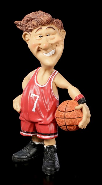Funny Sports Figur - Basketballer im roten Trikot
