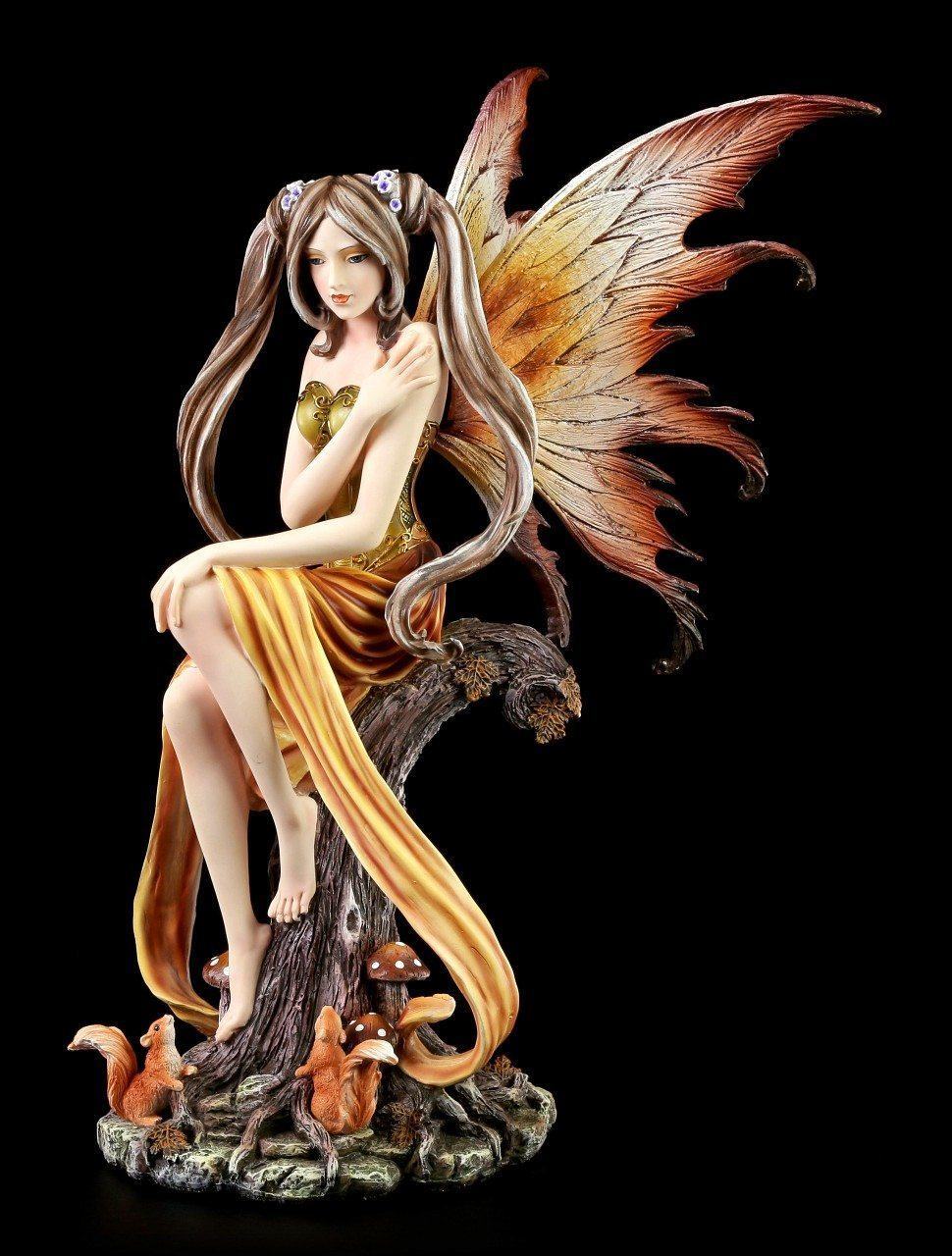Forest Fairy Figurine - Heartia sitting on Tree