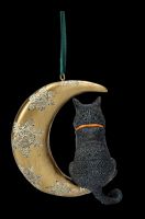 Christbaumschmuck - Katze auf Mond