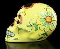 Mexikanischer Totenkopf - Keramik gelb