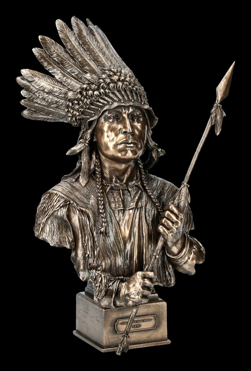 Indianer Büste - Redner der Sioux Nation