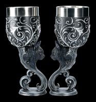 Goblet Set with Cats - Familiars Love