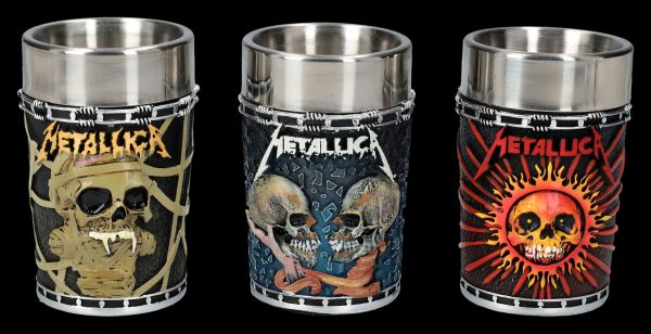  Shot Glasses - Metallica Set of 3