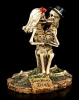 Skelett Brautpaar Figur kniend - Love Never Dies