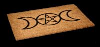 Doormat - Triple-Moon with Pentagram