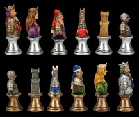 Schachfiguren Set - Mittelalter Büsten