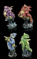 Dragon Figurines Set of 4 - Dragonling Brood