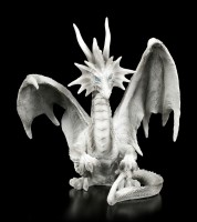 Checkmate Dragon Figurine - white