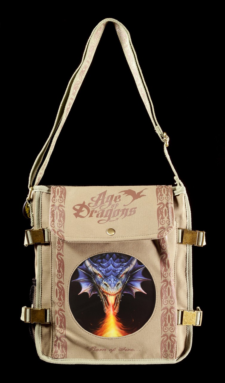 Side Bag with 3D Picture - Fire Breather by Anne Stokes