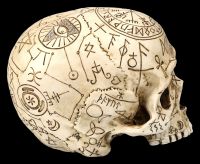 Ritual Skull with Symbols