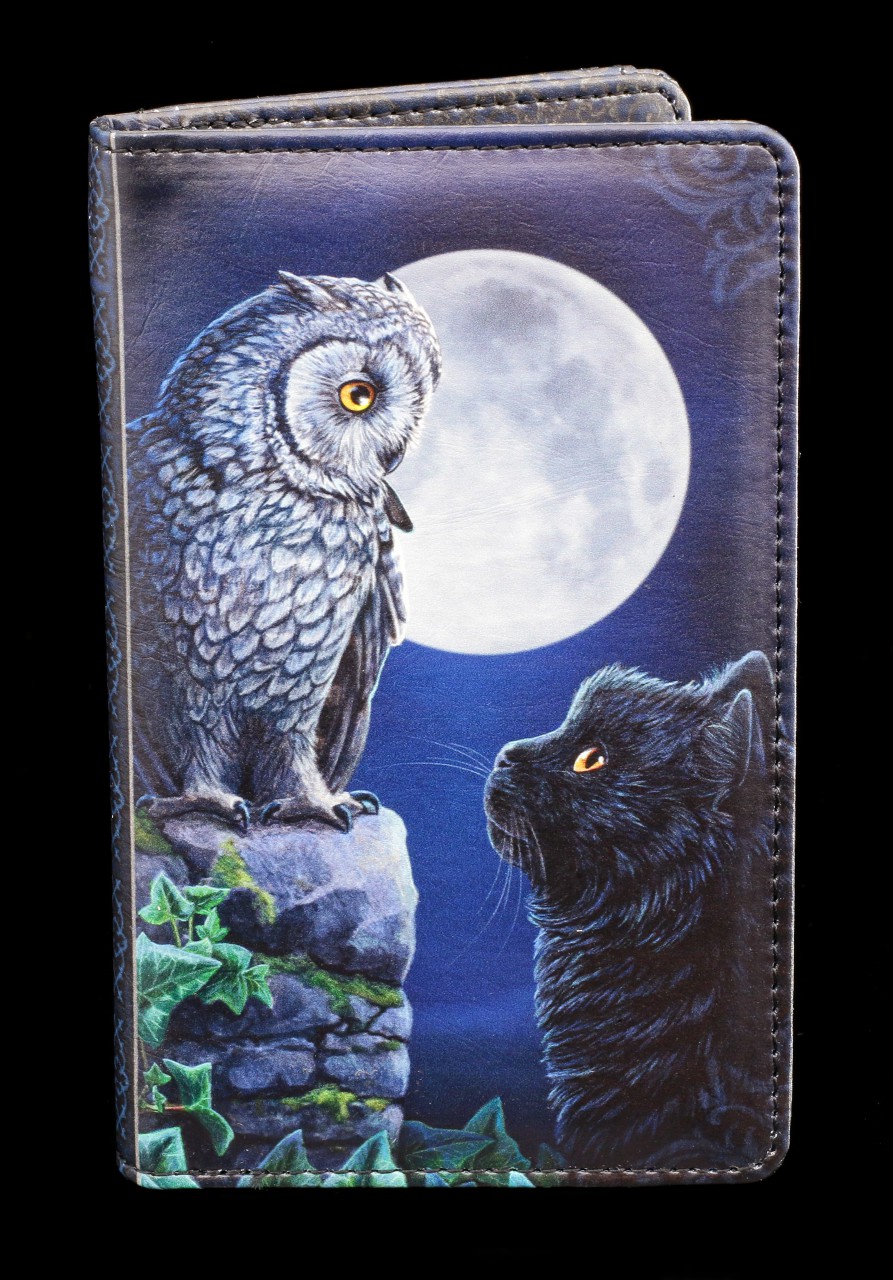 Womens Purse with Cat and Owl - Purrfect Wisdom