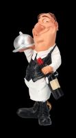 Funny Job Figurine - Waiter with Wine